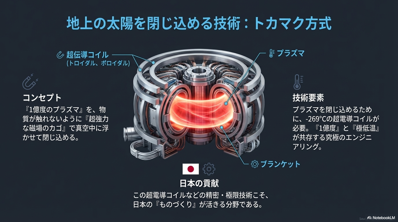 商用化へのステップ：実験炉から実証炉(DEMO)へ