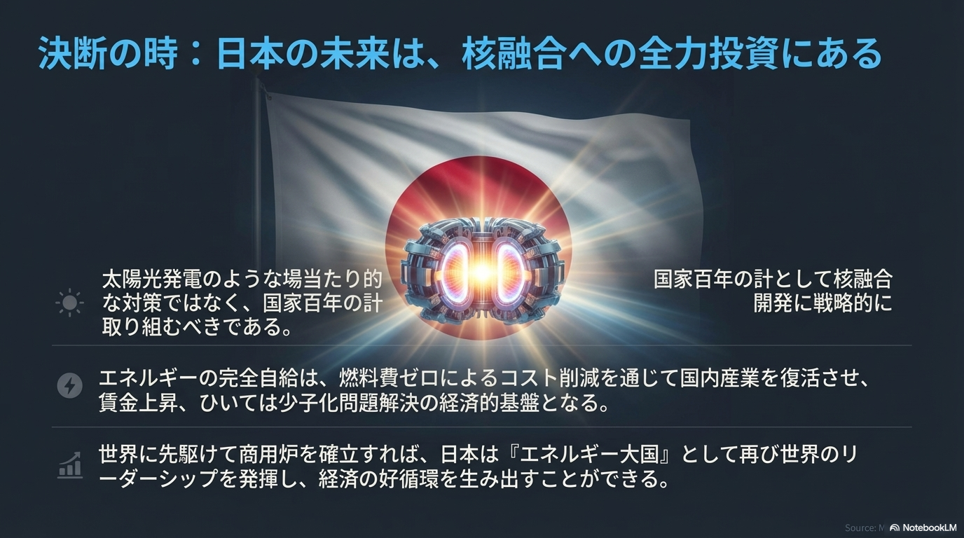 未来への投資：日本の復活とエネルギー主権の確立